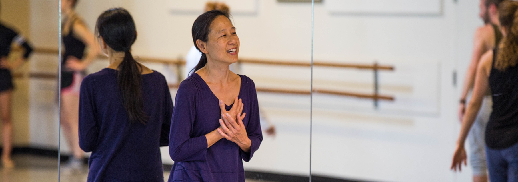 Sandra Chinn in ballet class