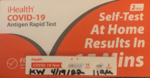 iHealth COVID-19 Antigen Rapid Test Result