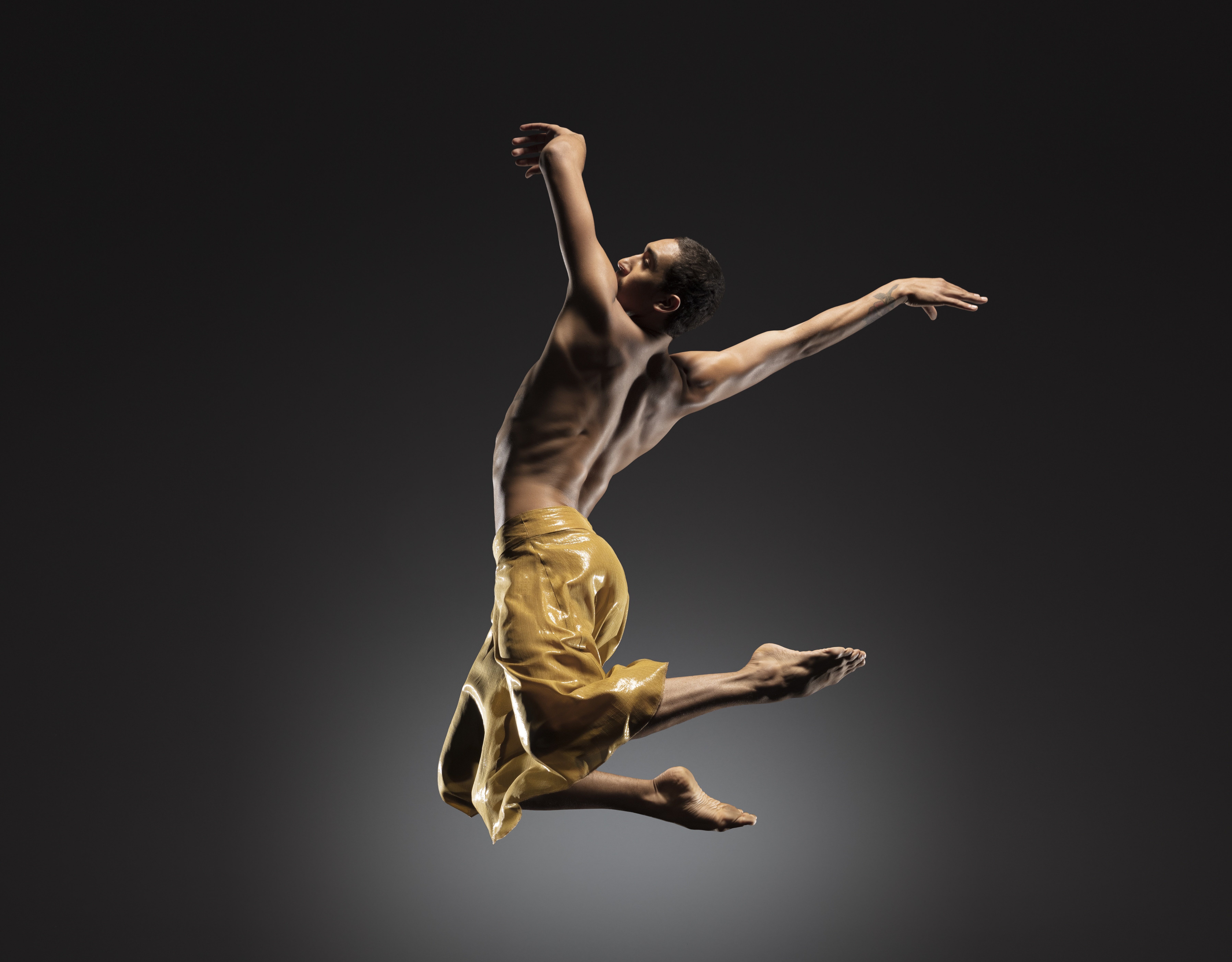 LINES Ballet company artist Shuaib Elhassan jumping
