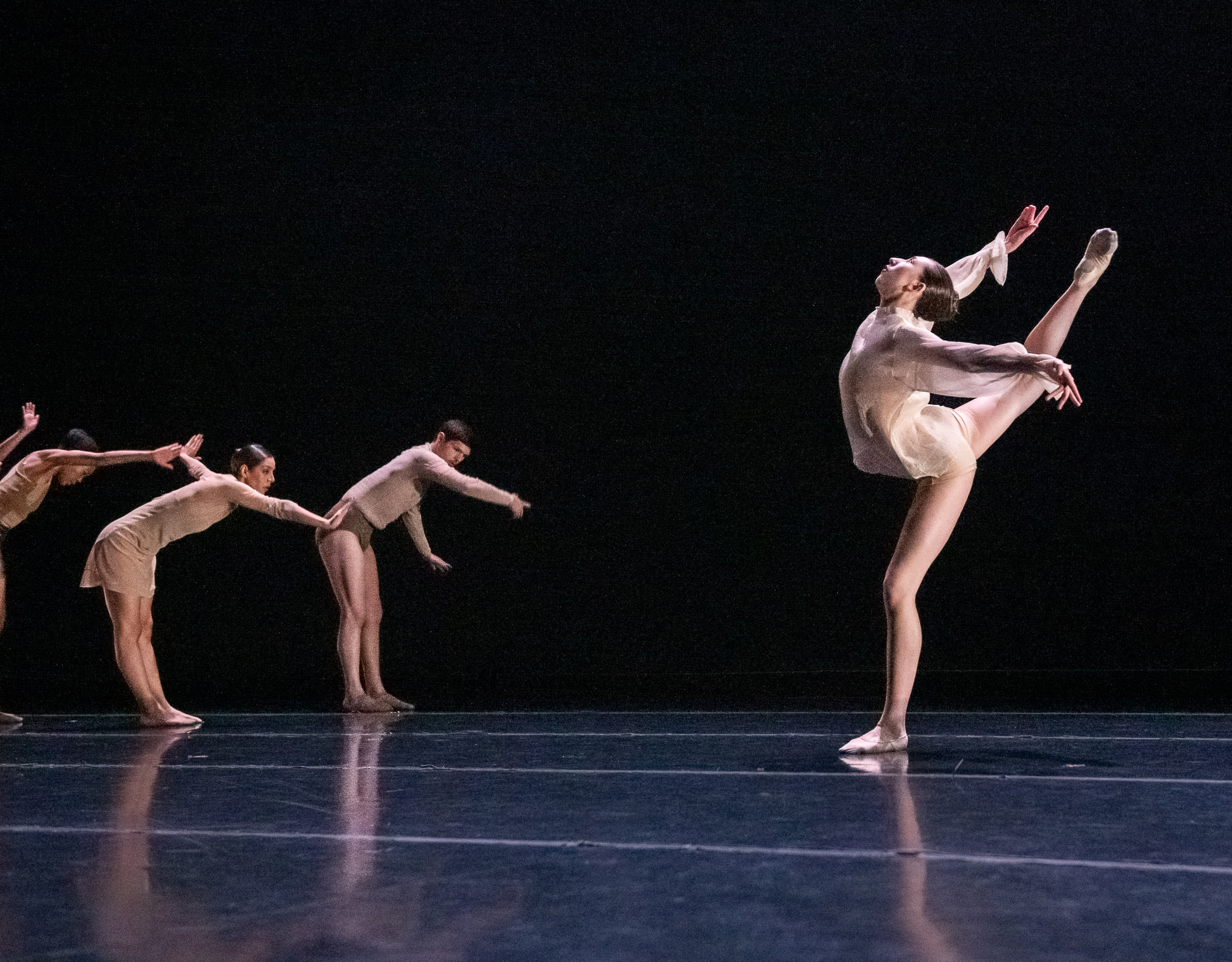 LINES Ballet Summer Program dancers performing on stage during a pre-professional showcase
