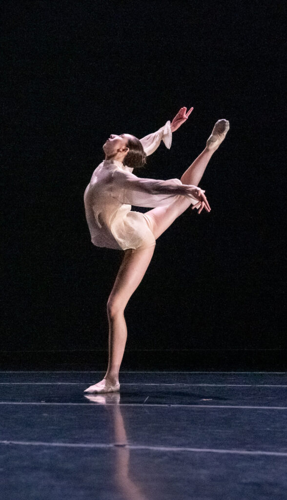 LINES Ballet Summer Program dancer performing on stage during a pre-professional showcase