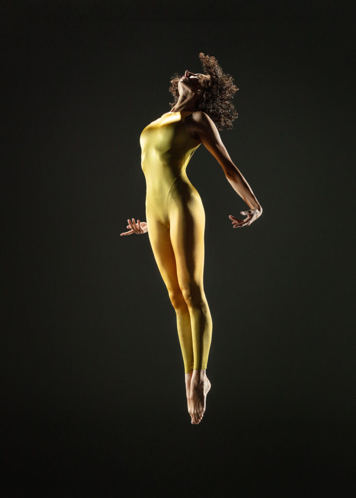 Alonzo King LINES Ballet company dancer Ilaria Guerra jumping 