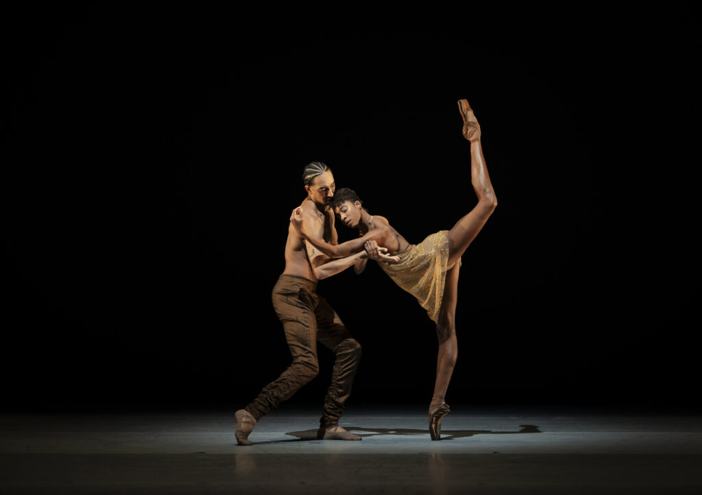 LINES Dancers Adji Cissoko and Shuaib Elhassan performing on stage