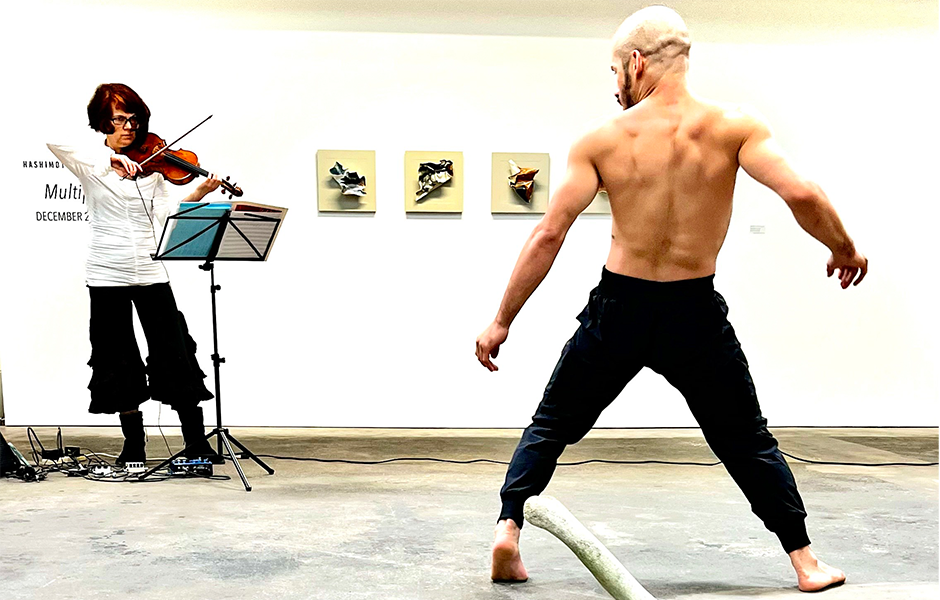 Mark Galvan and Michelle Walther in performance,