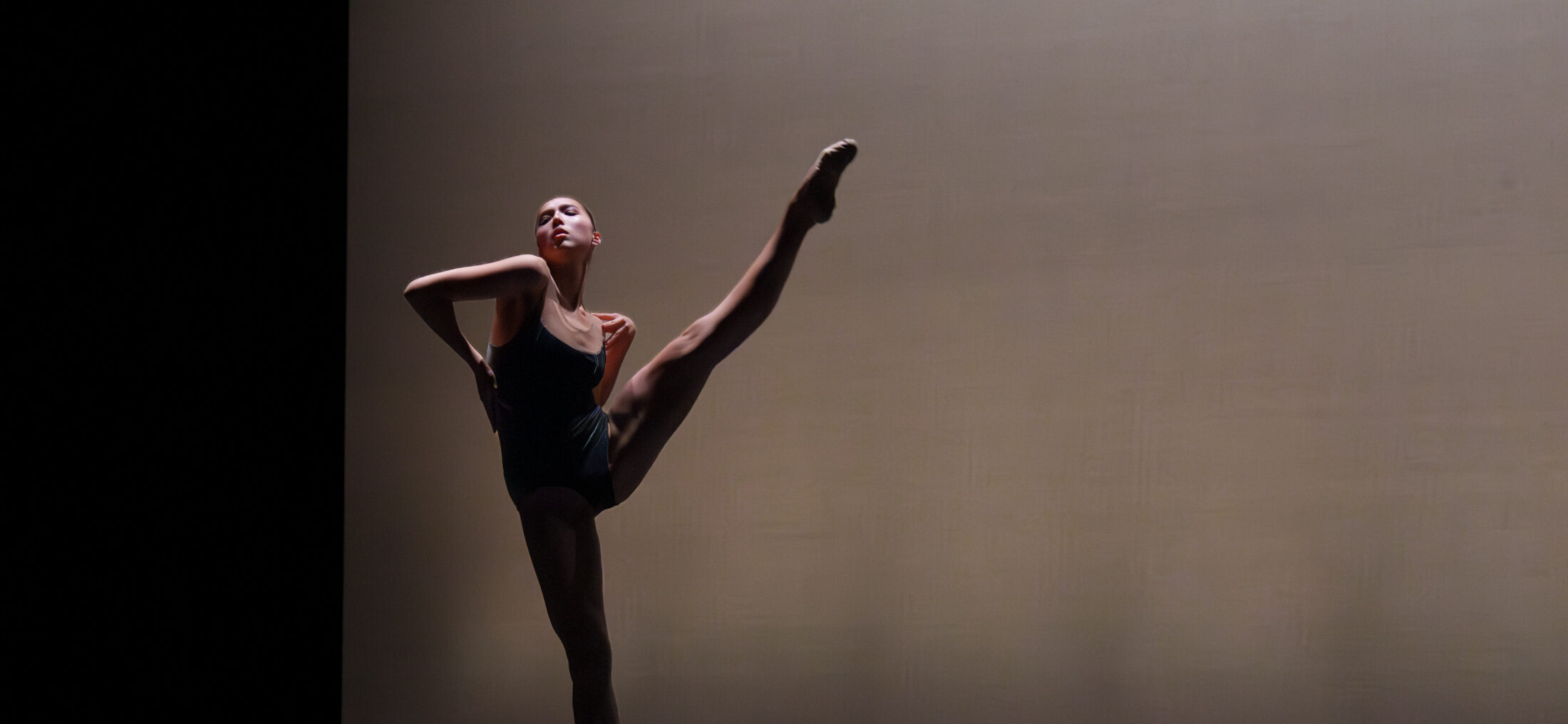 LINES Ballet Summer Program student performing on stage during a showcase