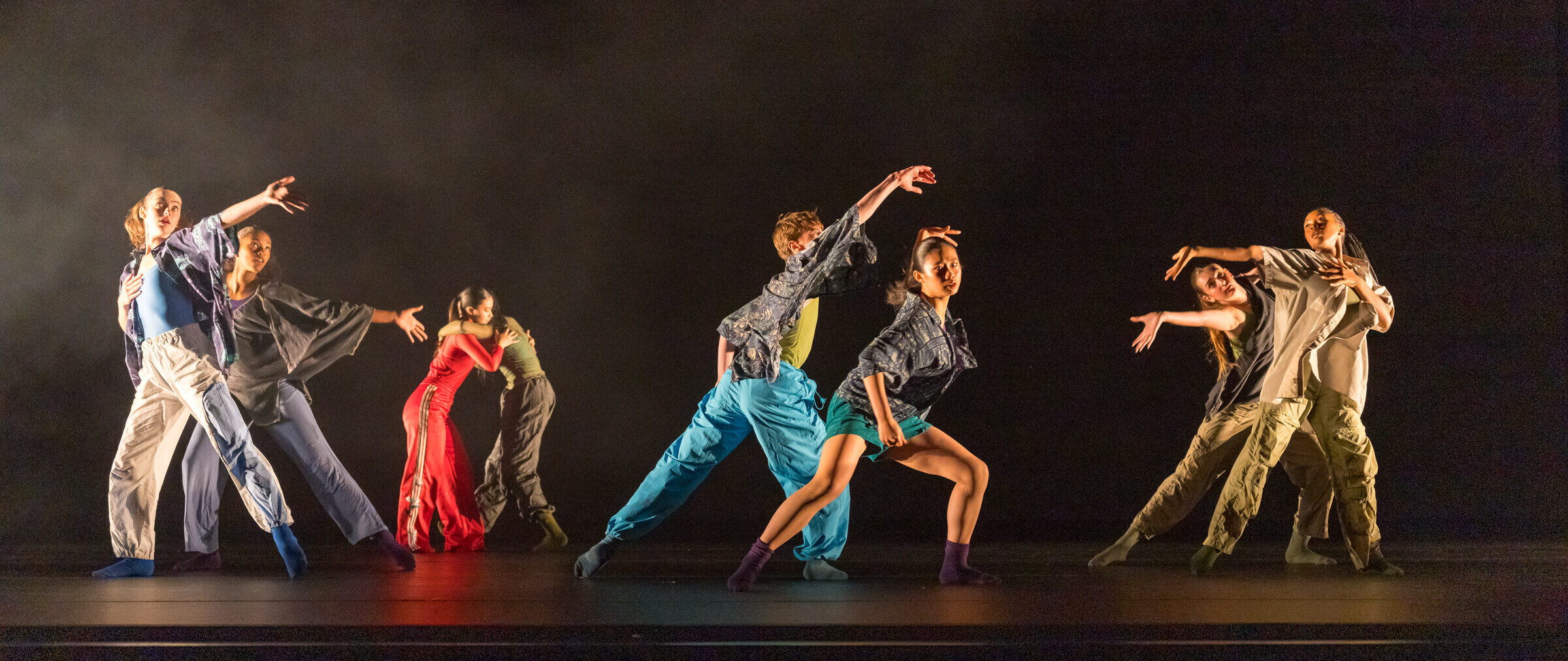LINES Ballet Summer Program students performing on stage in a showcase