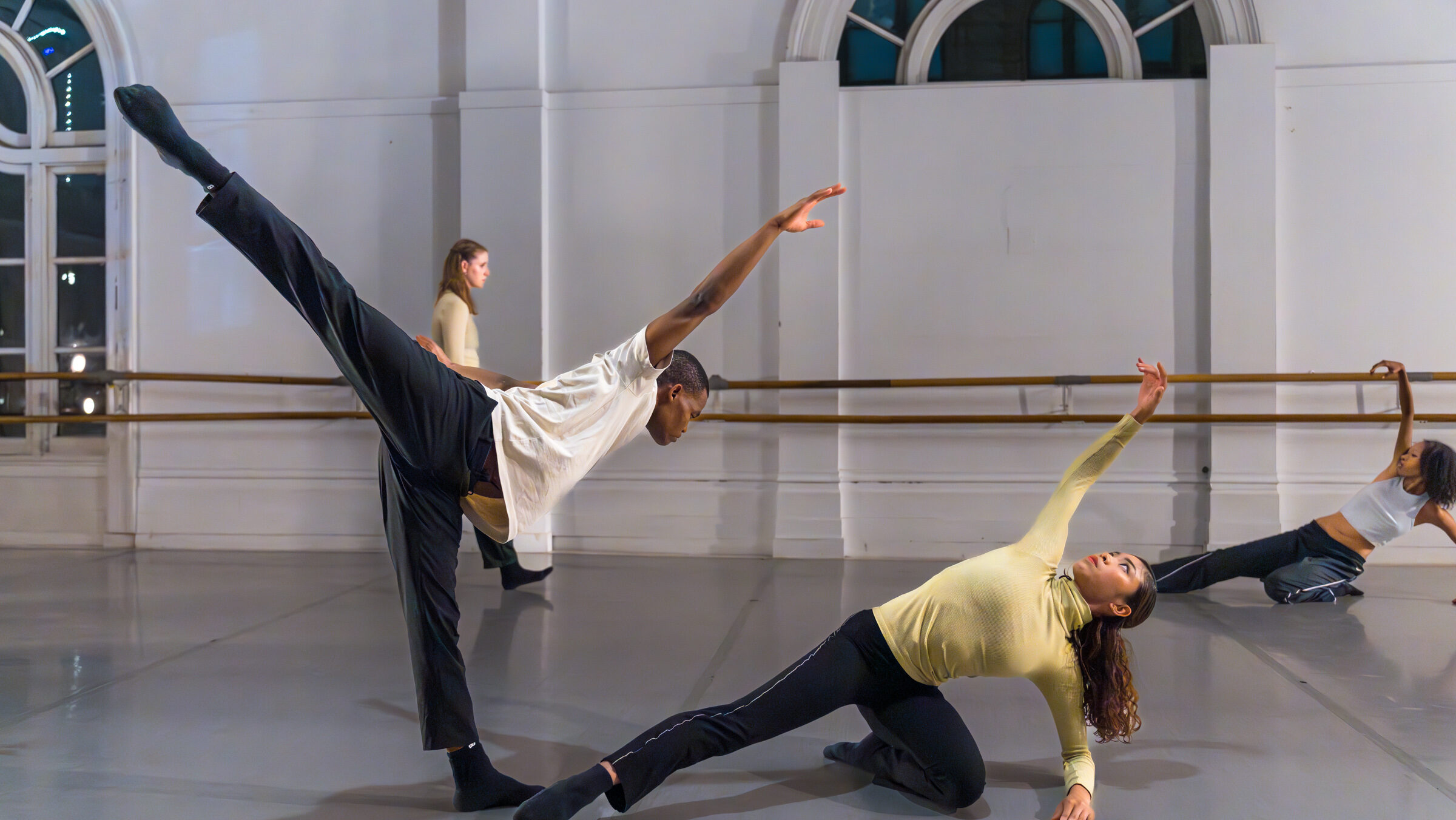 LINES Ballet Training Program dancers performing in a studio at LINES Dance Center